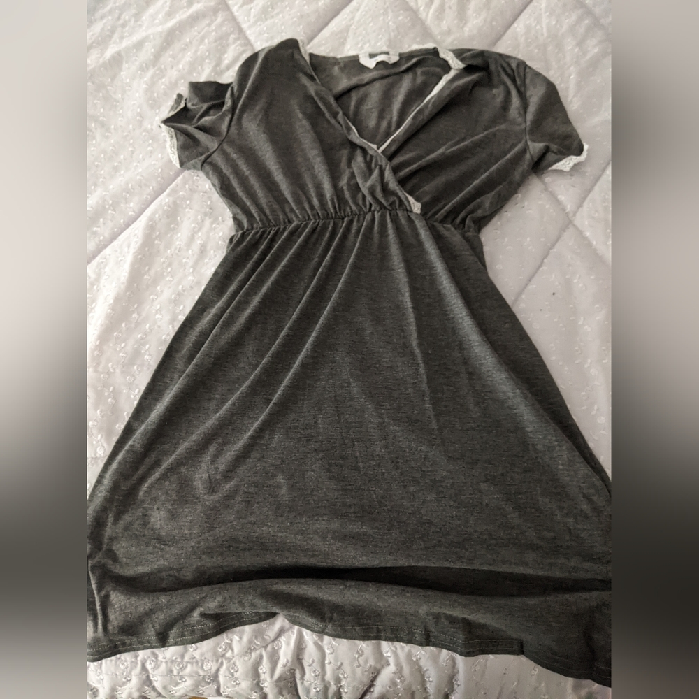 Small labor and delivery gown, Gray, Walmart